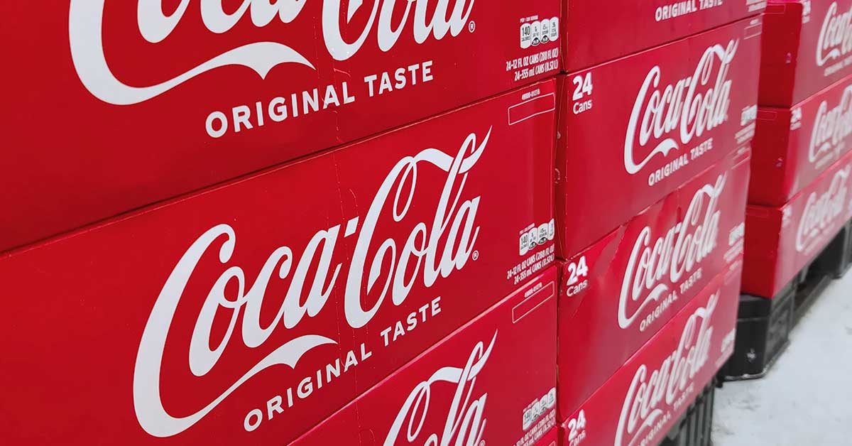 Cases of Coca-Cola