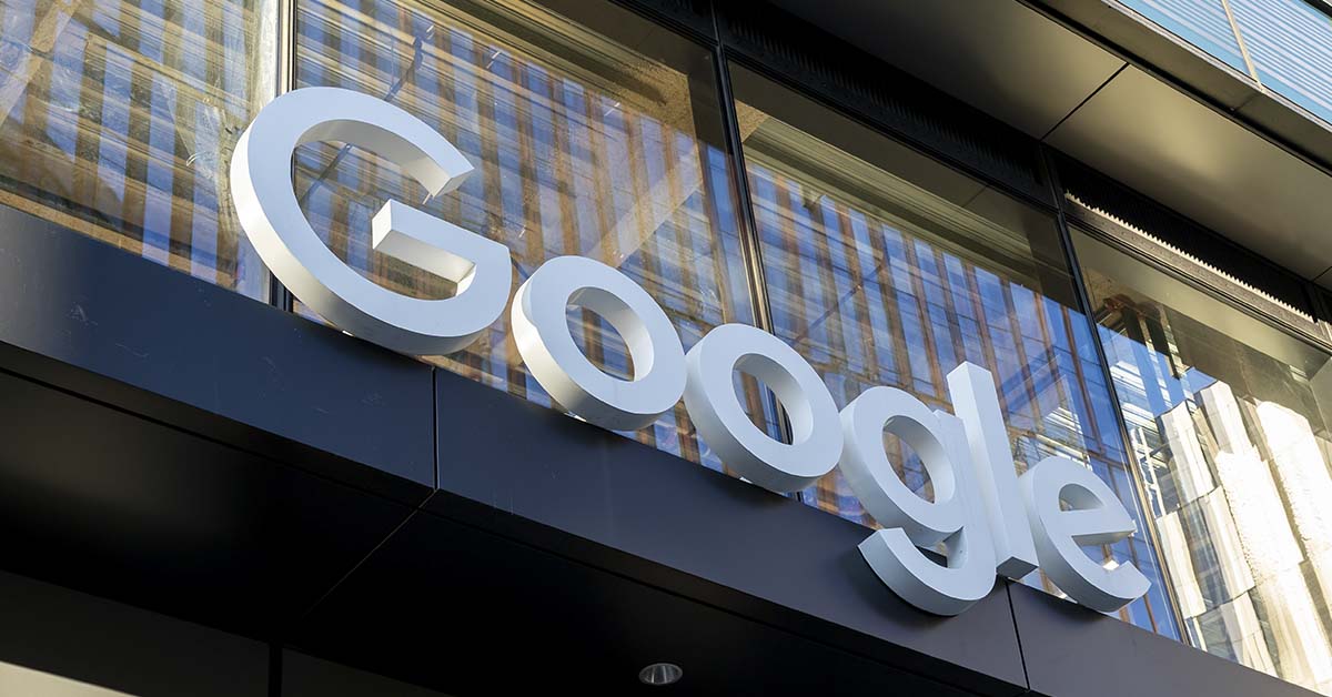 Google sign above doorway entrance