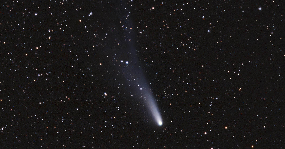 Comet in the night sky