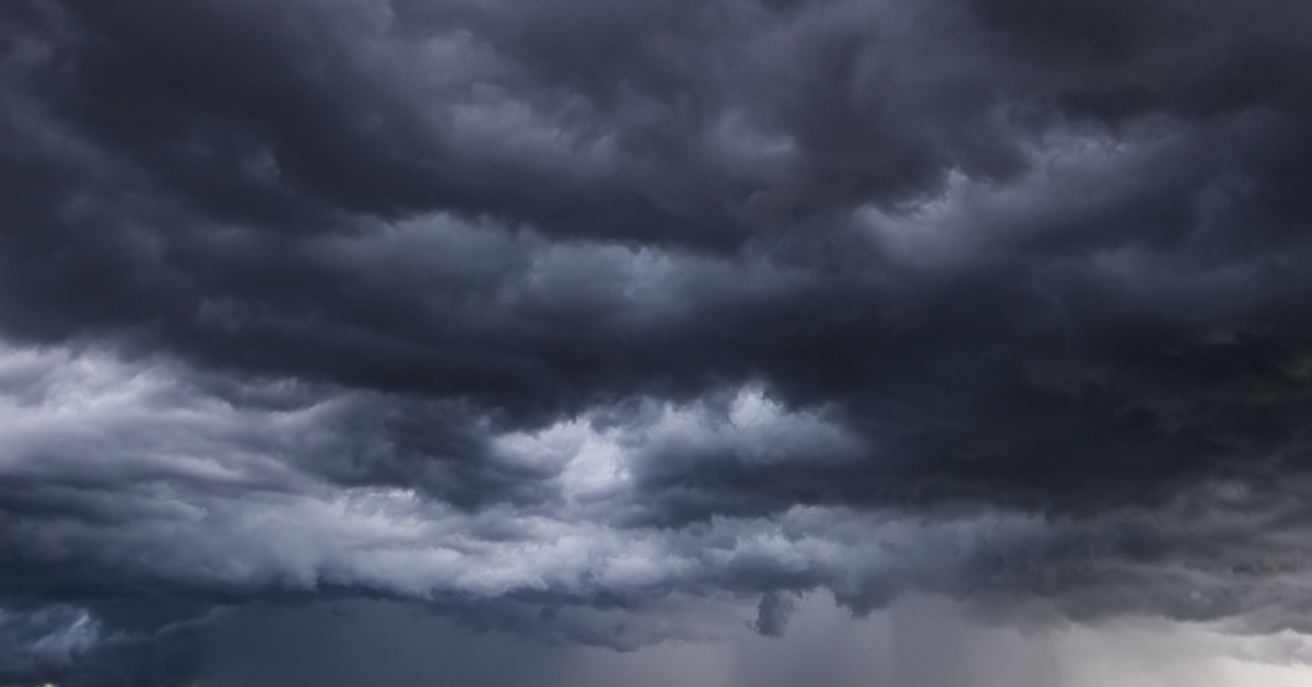 Dark cloudy sky