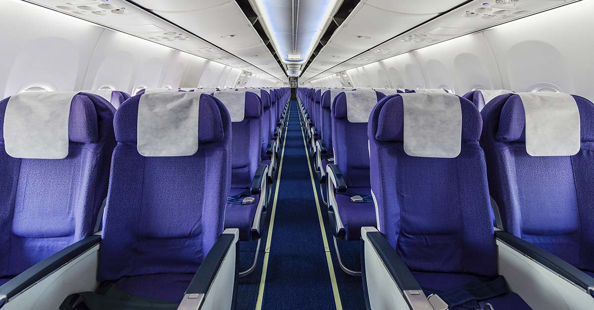 Seats on a passenger jet airline
