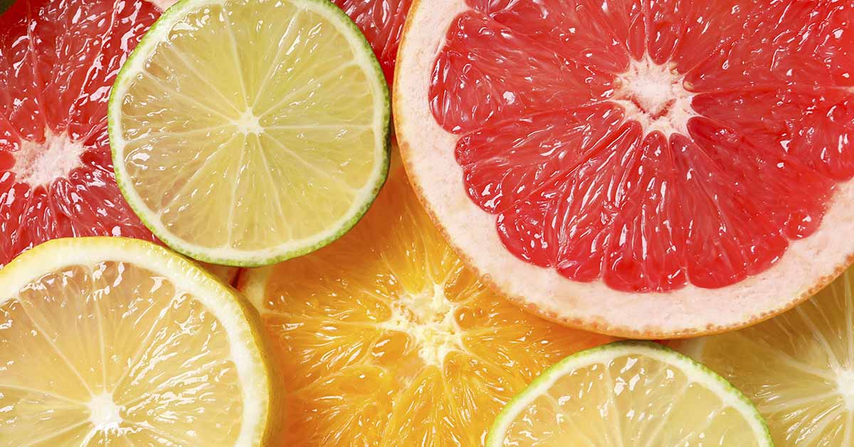 slices of citrus fruits