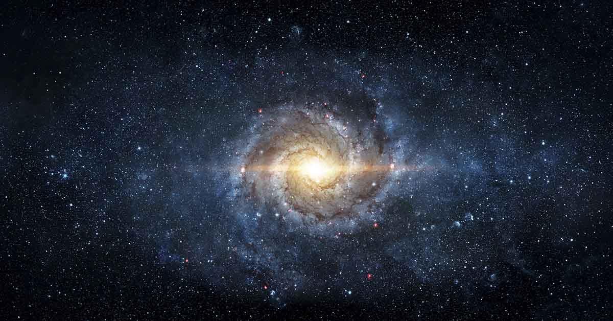 Space scene with stars in the galaxy. Panorama. Universe filled with stars, nebula and galaxy. Elements of this image furnished by NASA
