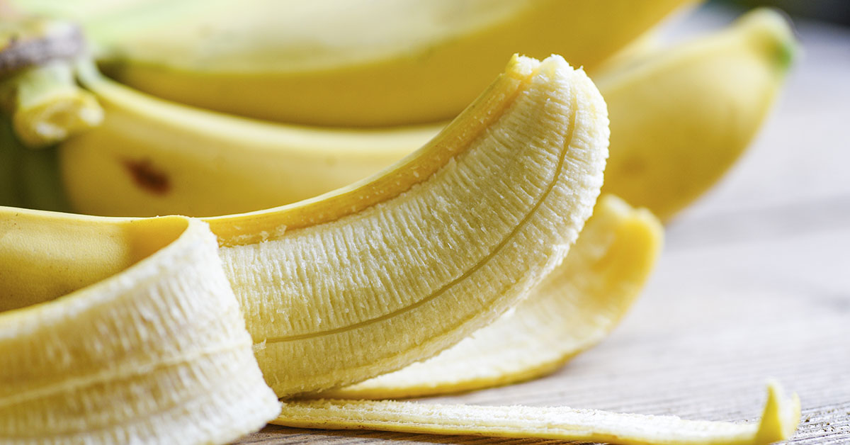 peeled bananas