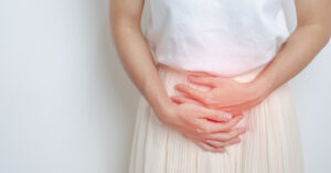 Early Hysterectomy Tied to Increased Heart Disease Risk, Study Shows Woman having abdomen pain. Ovarian and Cervical cancer, Cervix disorder, Endometriosis, Hysterectomy, Uterine fibroids, Reproductive, menstruation, Stomach, Pregnancy and Sexual Transmitted disease