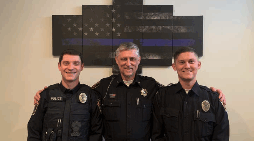 Left to right, Ryan, Tim and Jacob Kingerski all served as police officers. Ryan Kingerski took his own life months after getting LASIK eye surgery.