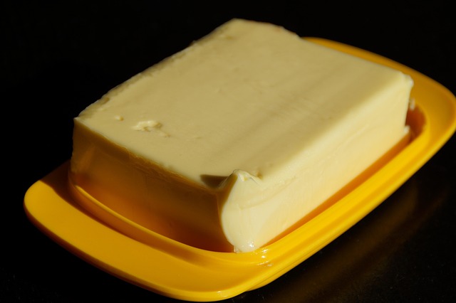 butter on a dish