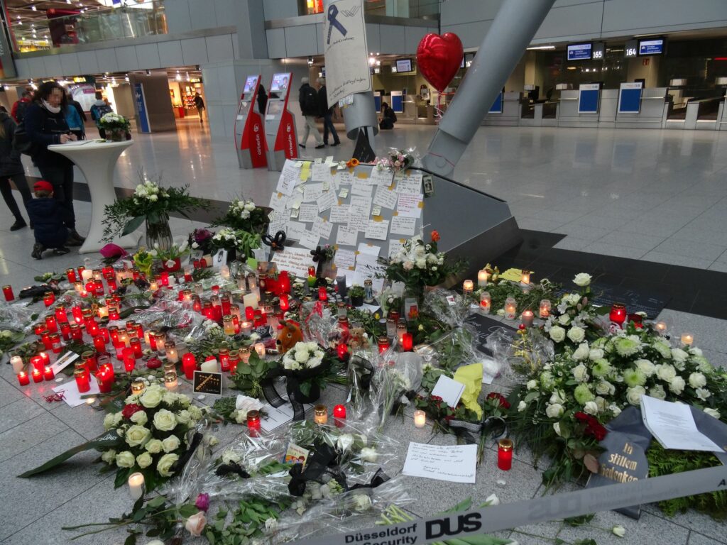 Memorial at Düsseldorf Airport