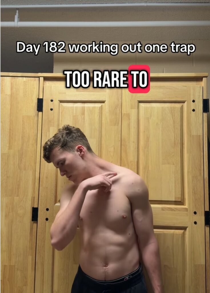 man training one side of body