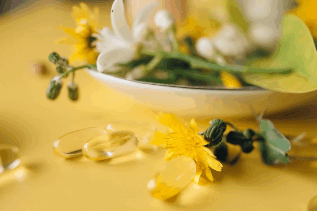 Yellow and White Flowers on White Ceramic Bowl