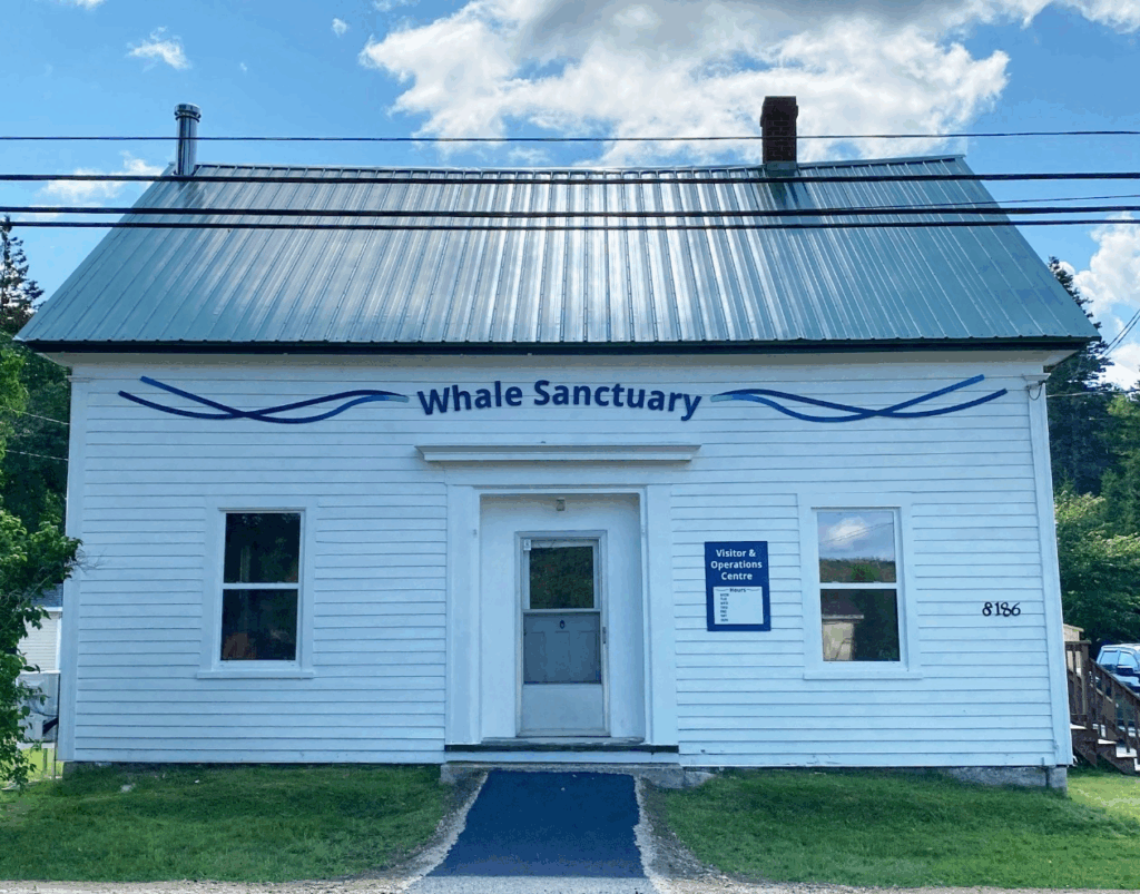 Whale Sanctuary Port Hilford Office in Nova Scotia.
