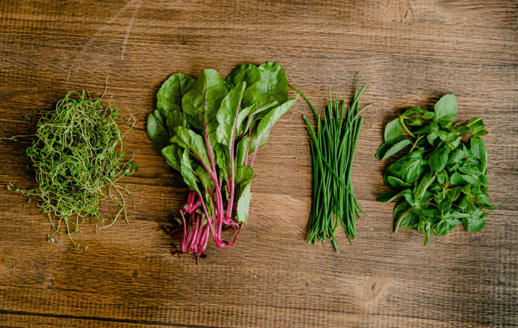 Vegetables on Wood