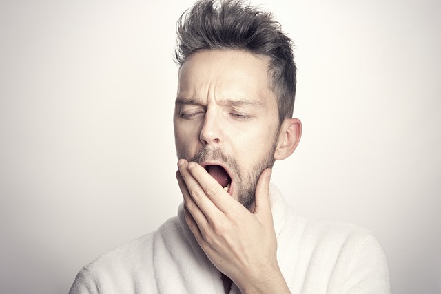 person yawning