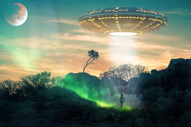 Ilustración de nave extraterrestre