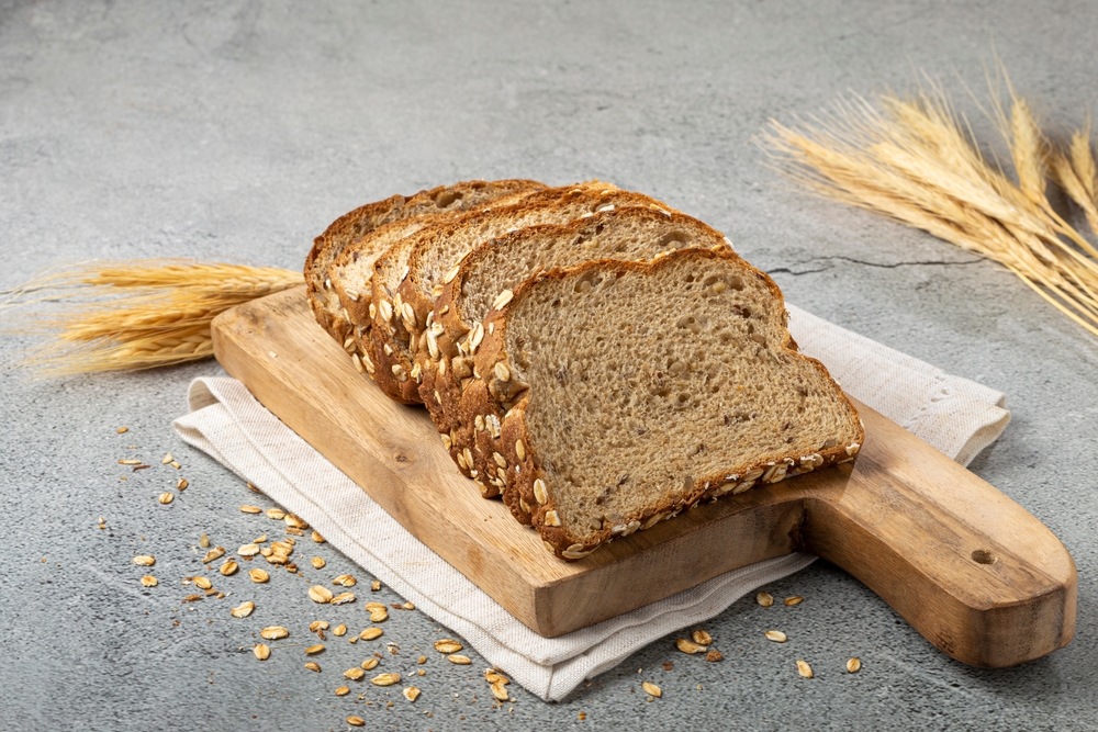 Wholemeal bread on the table.