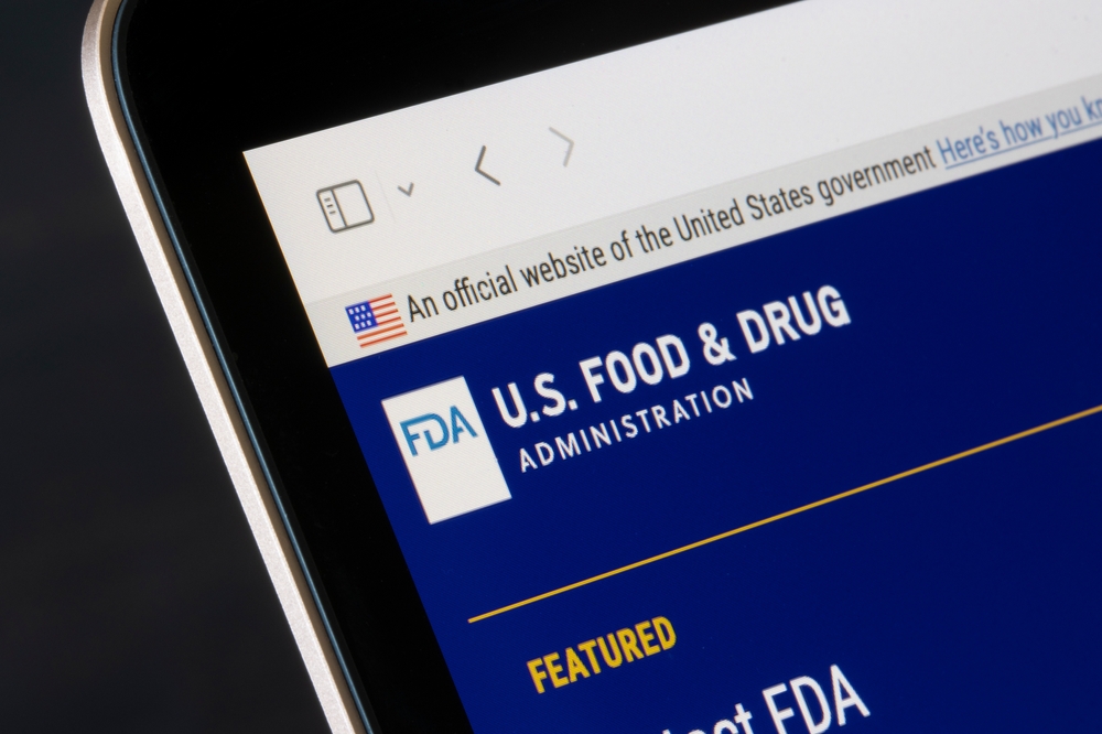 Sunnyvale, CA, USA - May 2, 2022: Website homepage of the U.S. Food and Drug Administration (FDA), a federal agency of the Department of Health and Human Services (HHS), is seen on a computer.