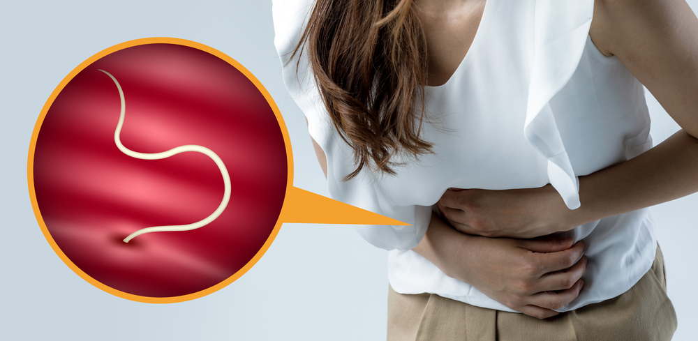 parasitic worm and food poisoning.