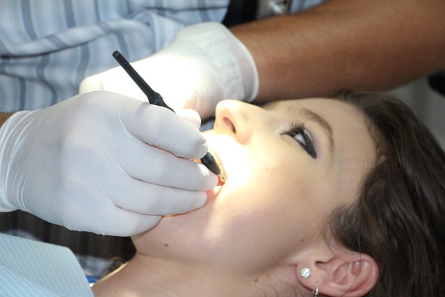 woman at dentist