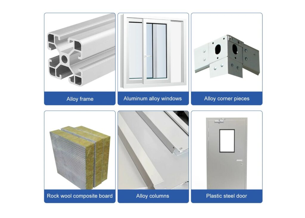 What is included for building materials of house
