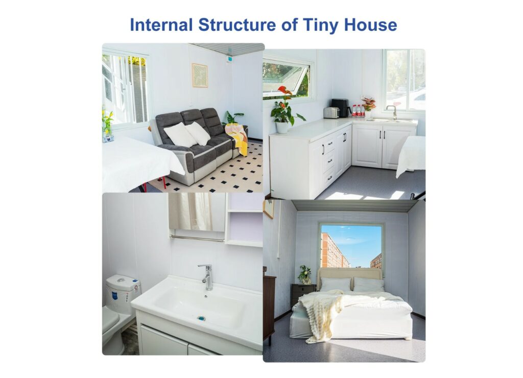 Internal elements of the tiny home