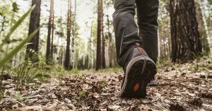 The Unique Benefits of Hiking for Mind and Body person hiking through a forest.