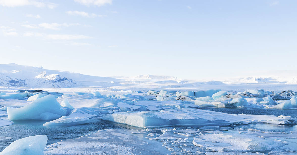 Antarctica, floating sea ice