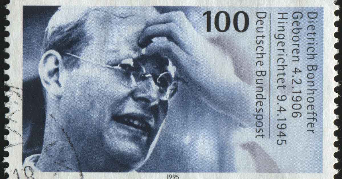 Dietrich Bonhoeffer on a German stamp
