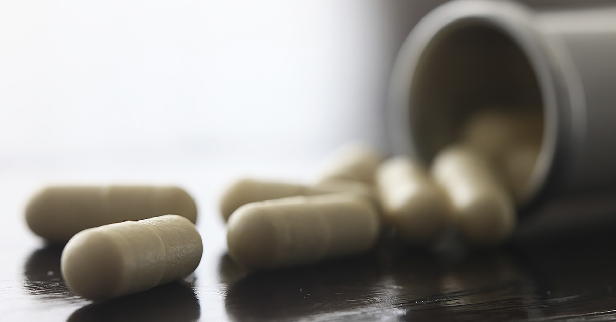 pill bottle spilled