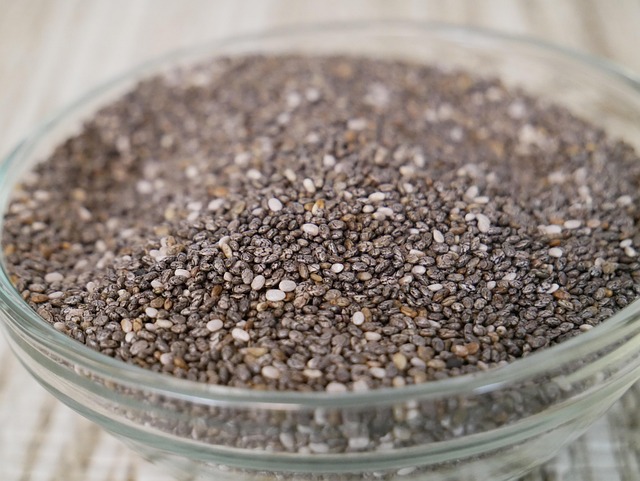 a bowl of chia seeds
