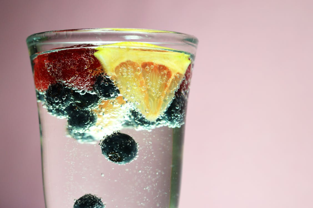 Fruits In Clear Glass
