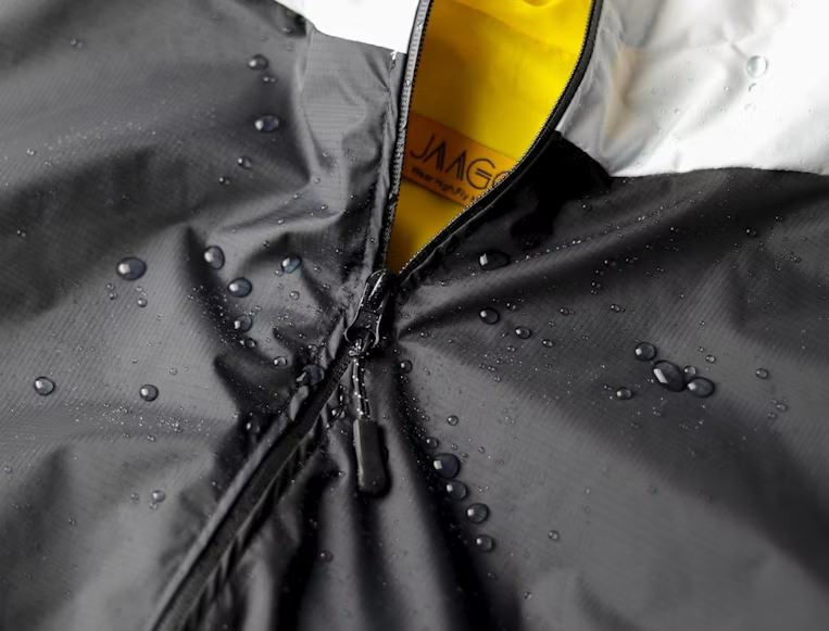 waterproof jackets and warm clothing and blankets