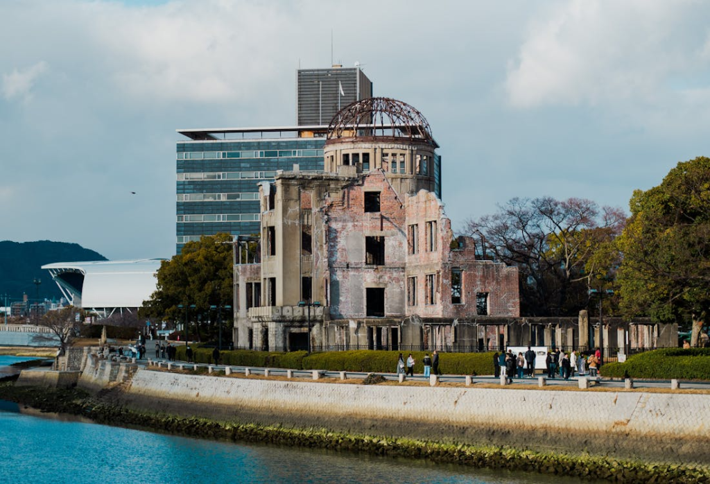 Hiroshima Peace Memorial in Spring Daylight