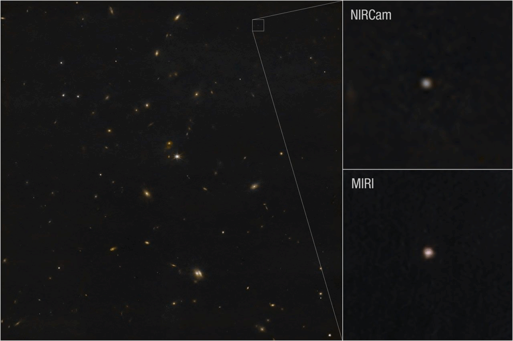 Deep space telescope view showing asteroid detection capabilities against starfield.