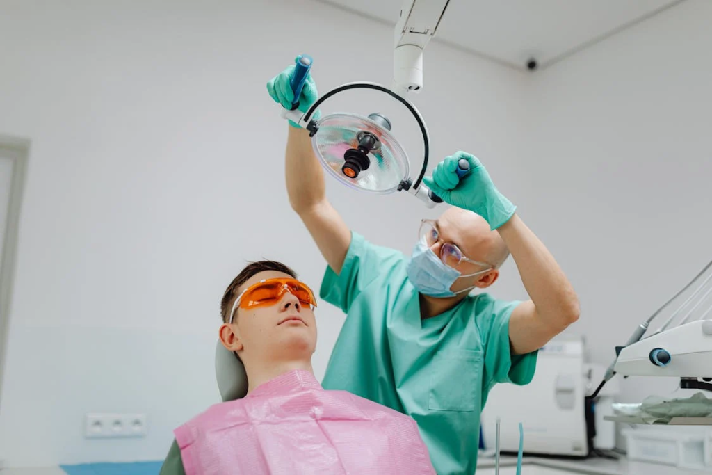 Patient having an Appointment with a Dentist