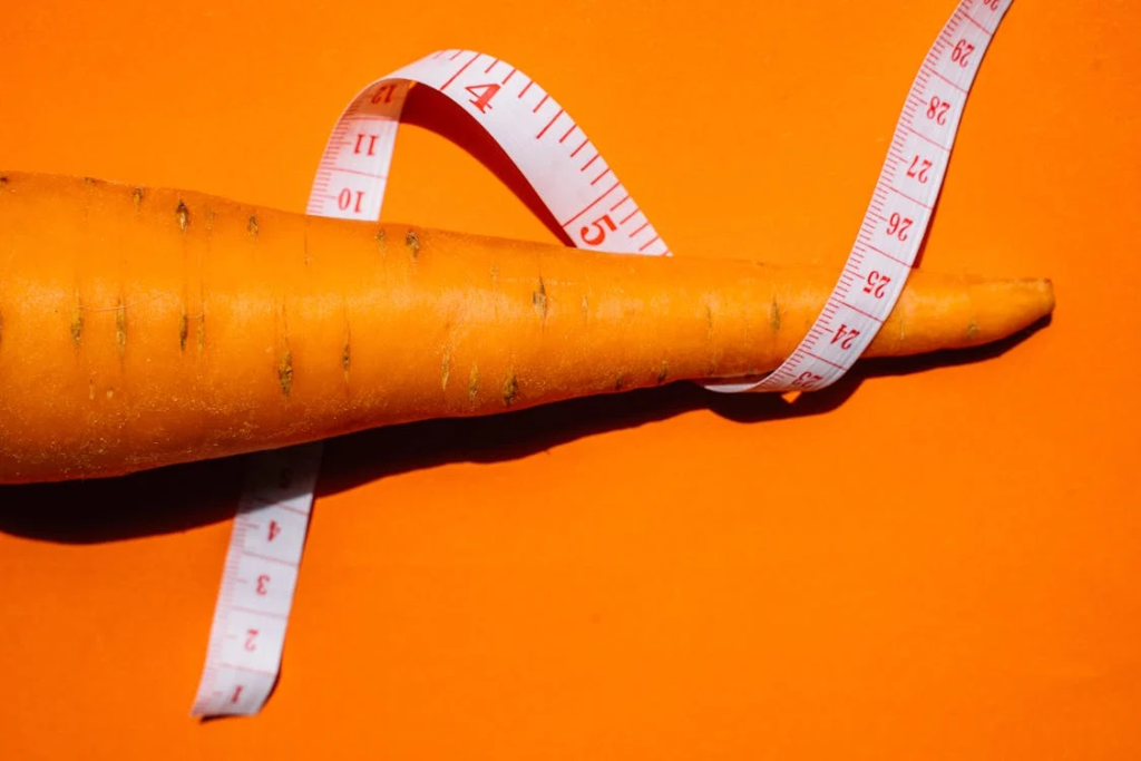 Orange Carrot on Orange Background