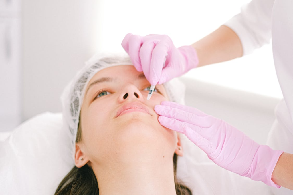 Woman Having Cosmetic Treatment

