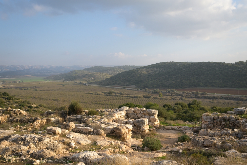 Valley of Elah - biblical place where David fought Goliath, Israel