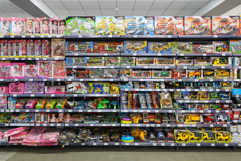 A toy store with aisles of toys. May 1, 2024 Balti Moldova