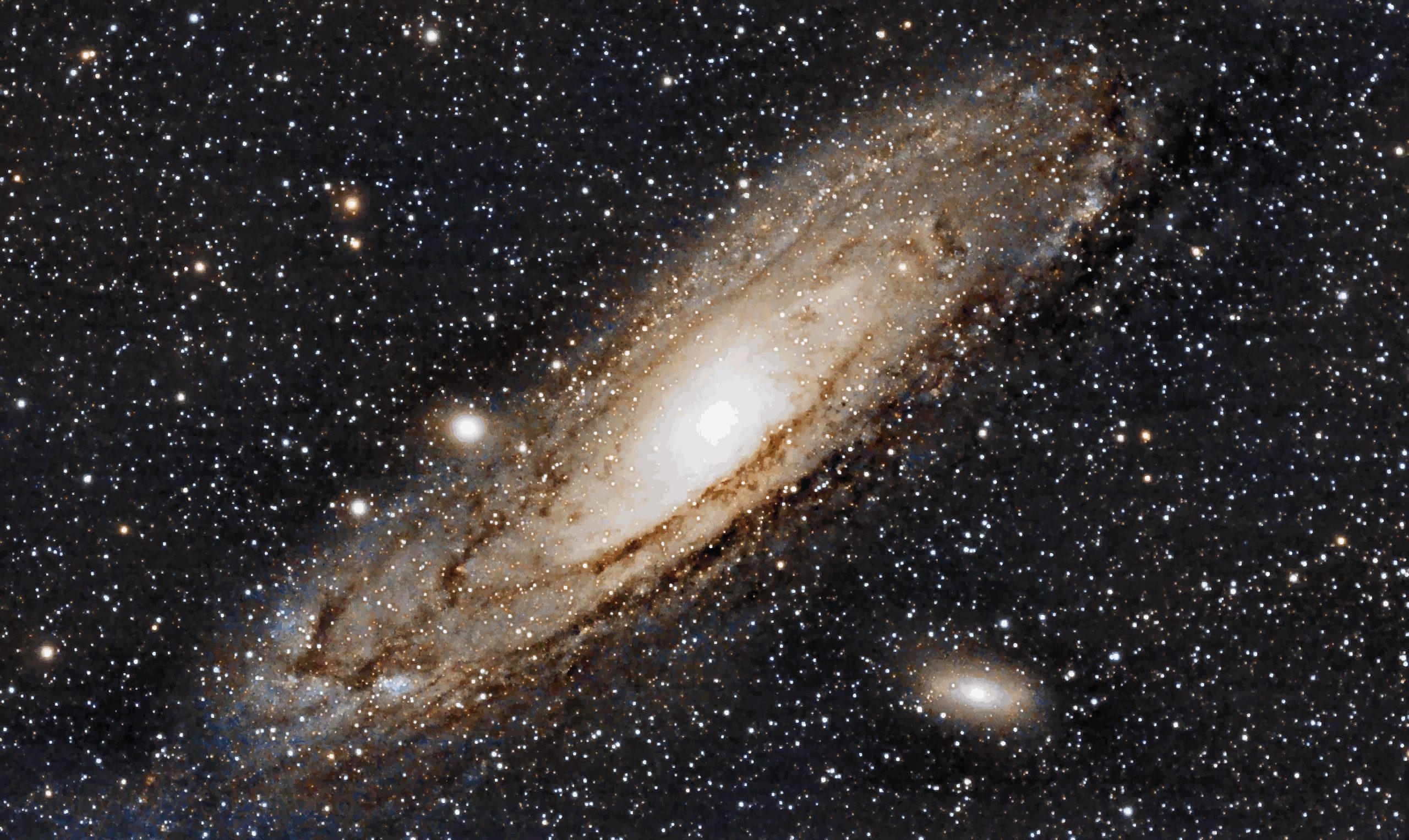 The Andromeda Galaxy. A spiral galaxy in the constellation Andromeda.