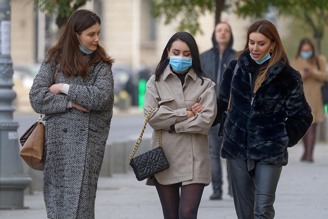 women wearing masks in public