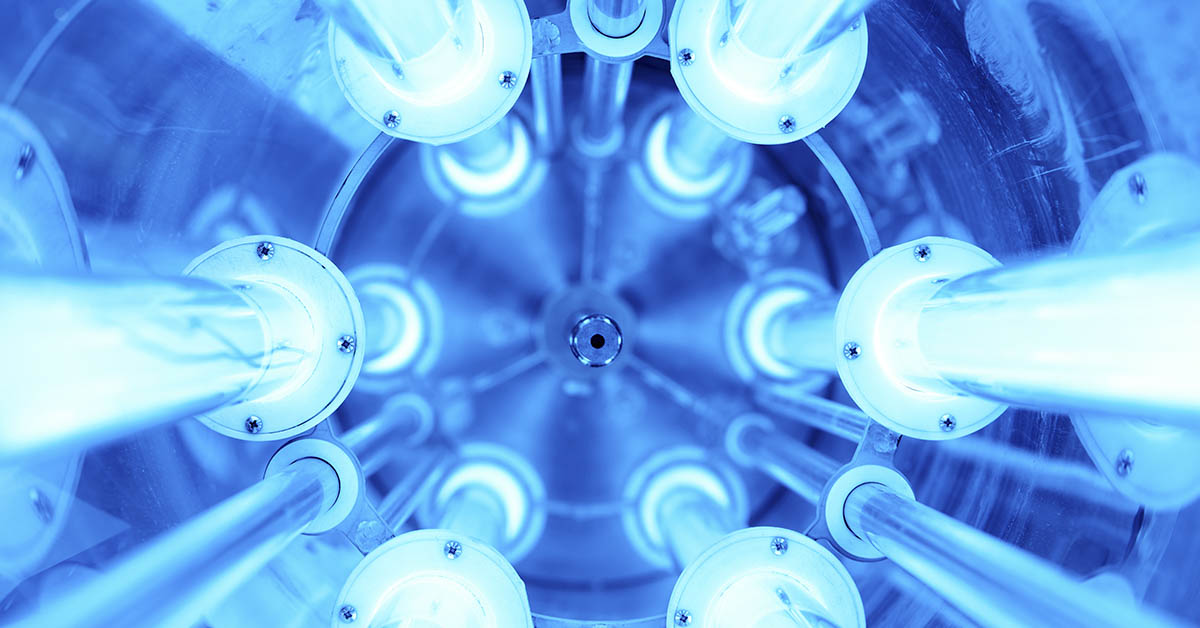 Ultra Violet Light (UV) tubes. Looks like inside of tanning bed