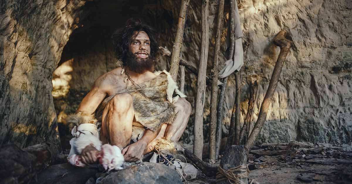 depiction of a Neanderthal