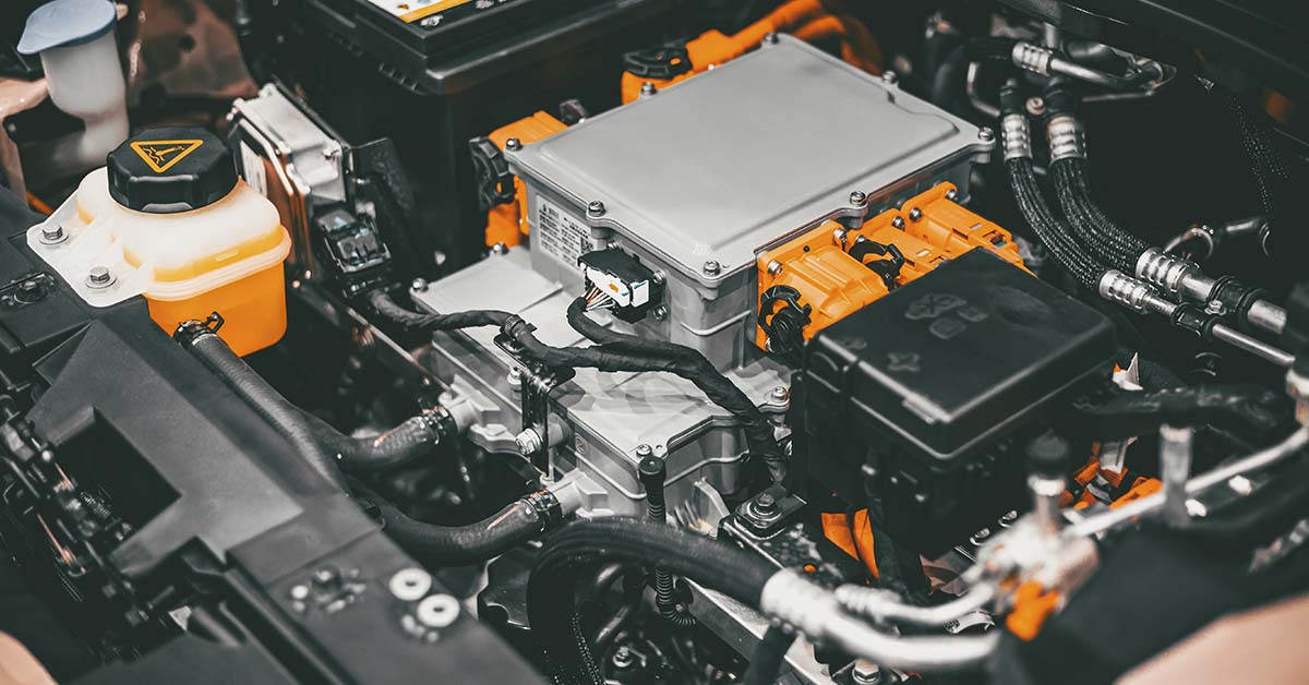 Electric engine in an EV Electric vehicle