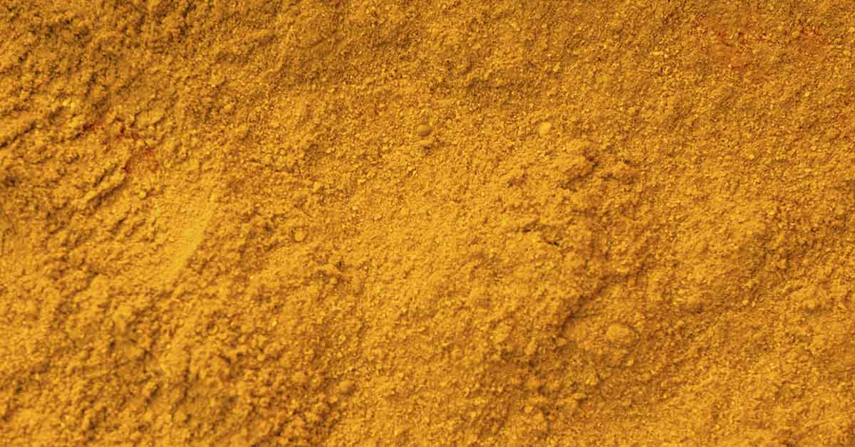 close up of Turmeric powder