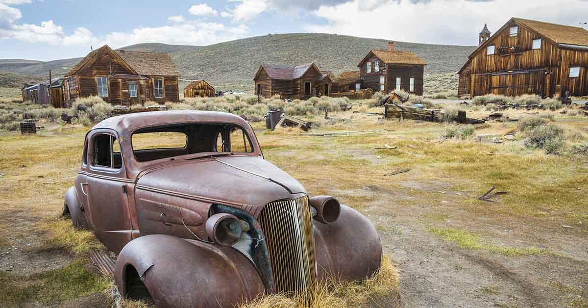Bodie State Historic Park, a well-preserved ghost town located in California, United States