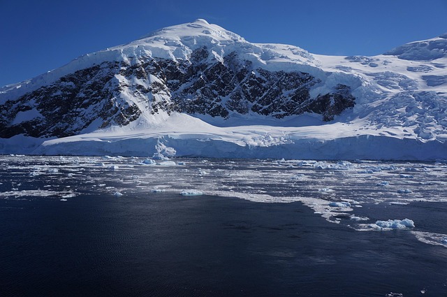 icy landscape in Antarctica