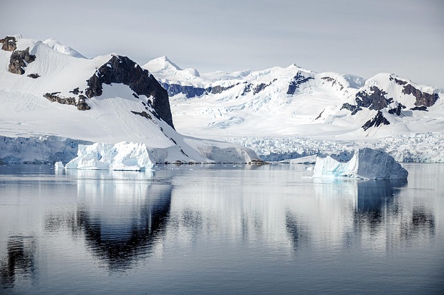 icy Antarctic landscape