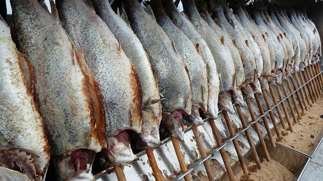 fish being dried
