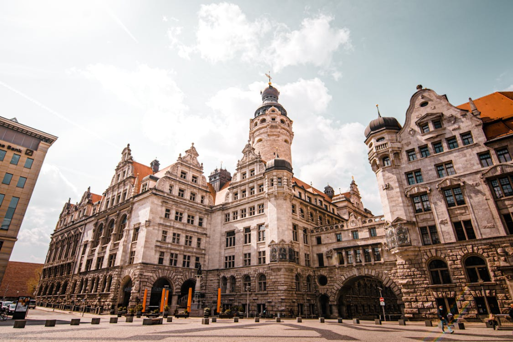 New Town Hall in Leipzig City