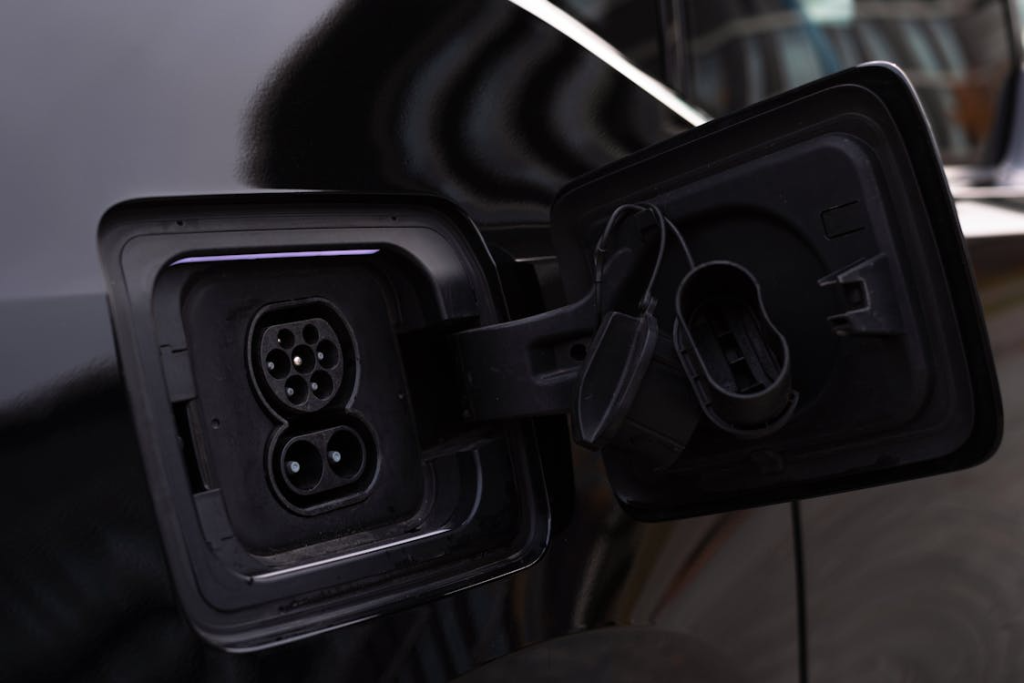 Close up of Car Charging Outlet
